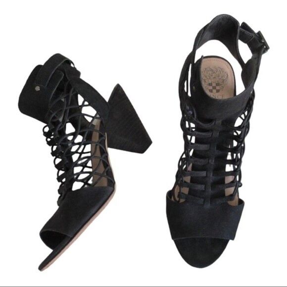 Vince Camuto Cage Sandal in Black - Picture 6 of 7